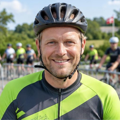 Portræt af eksempelrytteren Mikkel Kjær